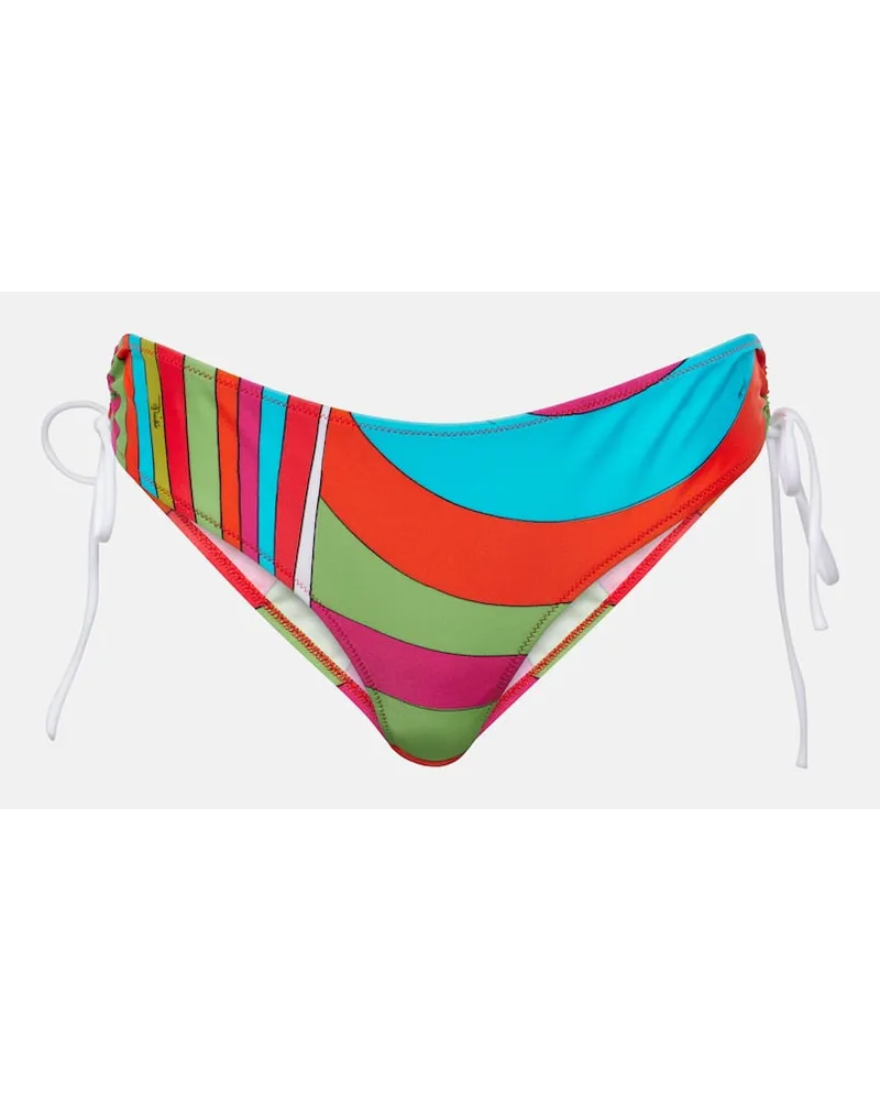 Emilio Pucci Slip bikini Iride con stampa Multicolore