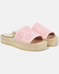 Gucci Sandali espadrillas Interlocking G Rosa