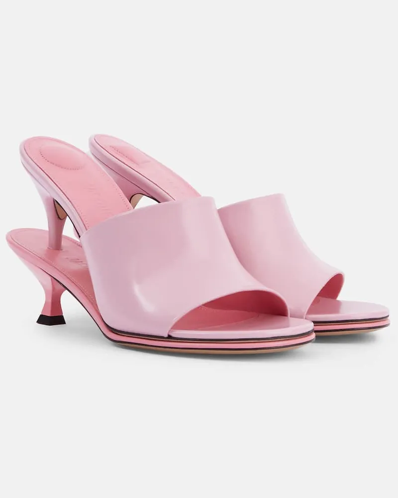 Jacquemus Mules Doubles in pelle Rosa