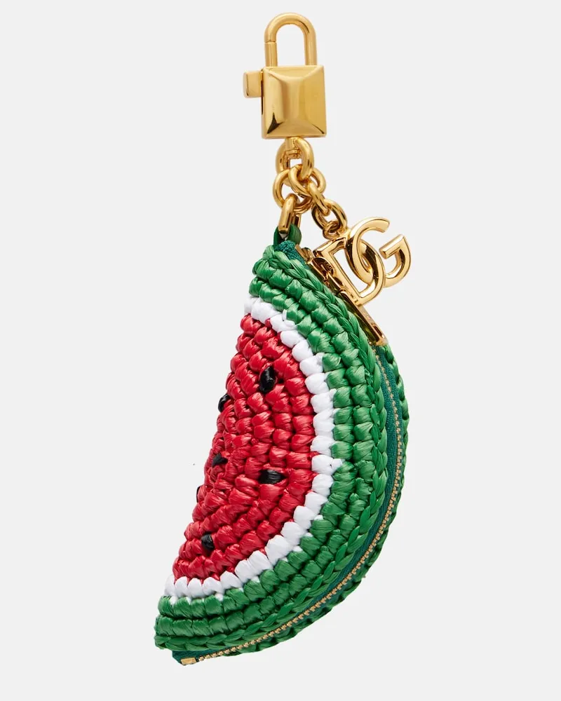 Dolce & Gabbana Charm per borsa intrecciato Verde