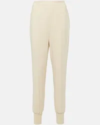 Stella McCartney Pantaloni sportivi in jersey Bianco