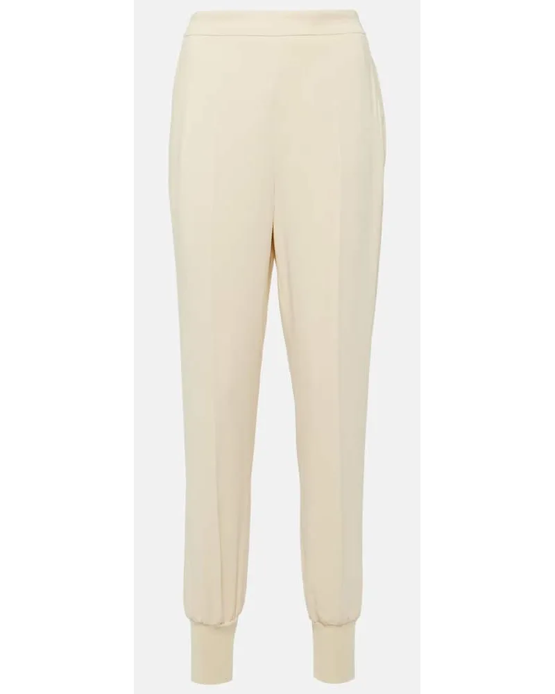 Stella McCartney Pantaloni sportivi in jersey Bianco