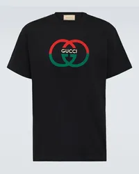 Gucci T-shirt Interlocking G in jersey Nero