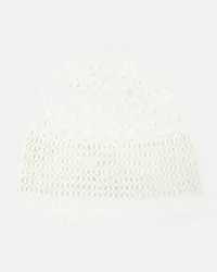 Jil Sander Cappello con perline Bianco