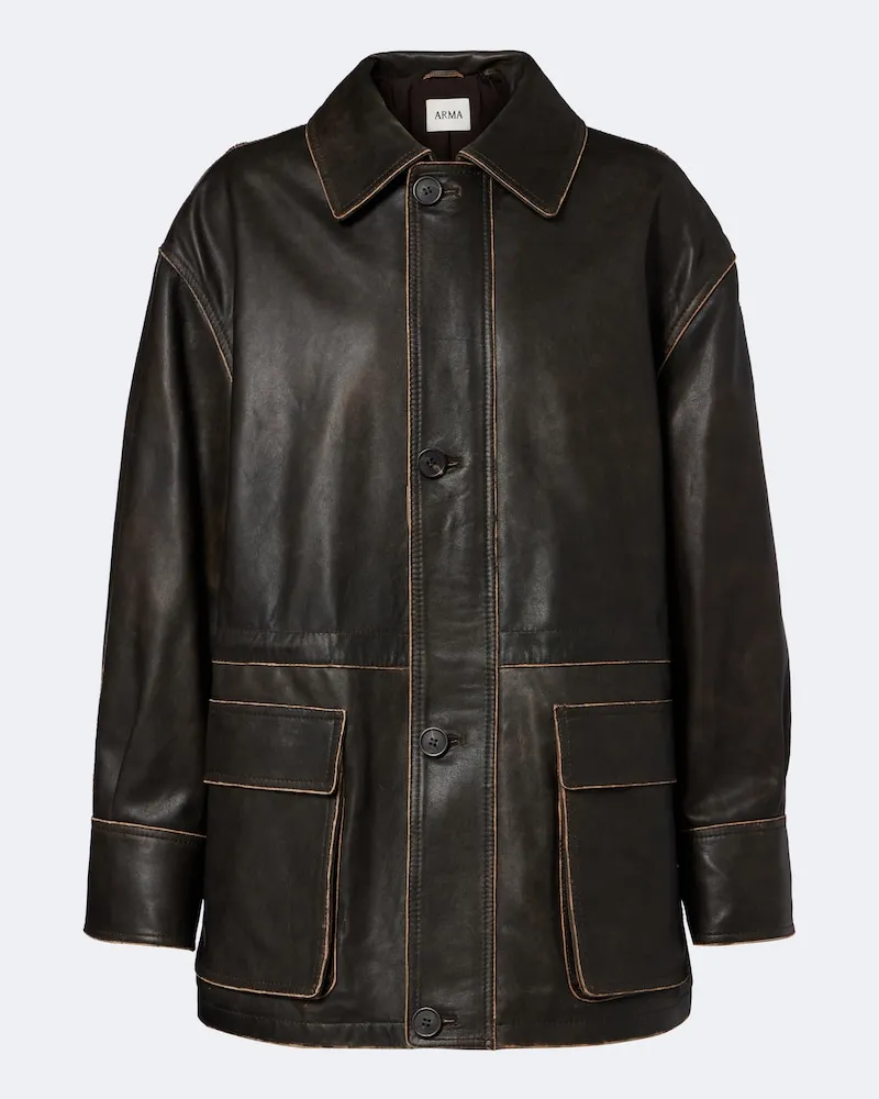 Arma Giacca Maeve in pelle Marrone