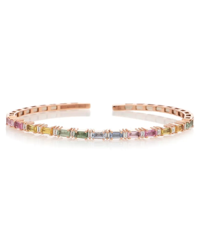 Suzanne Kalan Bracciale Rainbow Fireworks in oro rosa 18kt con gemme Oro