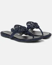 Tory Burch Sandali infradito Miller con cristalli Blu