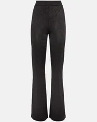 Missoni Pantaloni flared a vita alta con lamé Nero