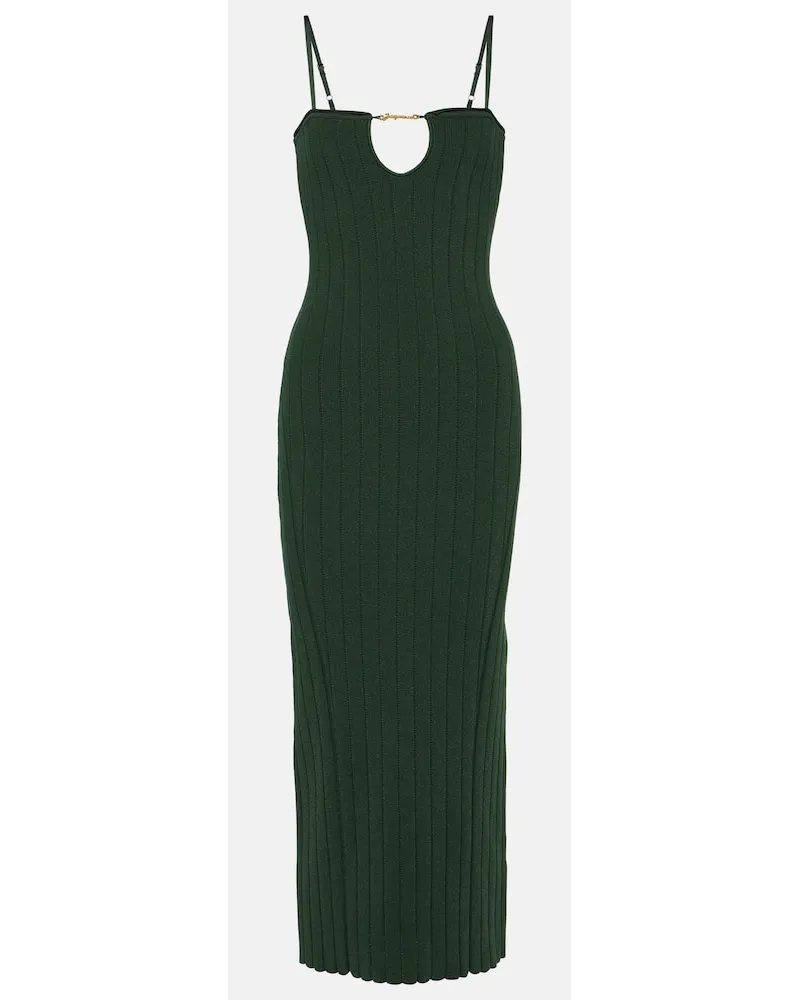 Jacquemus Abito midi Sierra Bretelles Verde