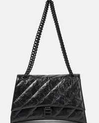 Balenciaga Borsa a spalla Crush Medium in pelle Nero