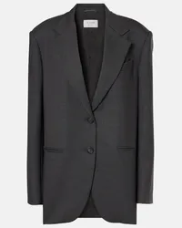 SPORTMAX Blazer Baffo in lana vergine Grigio