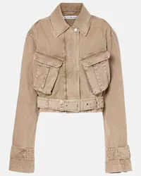 Acne Studios Giacca di jeans Beige