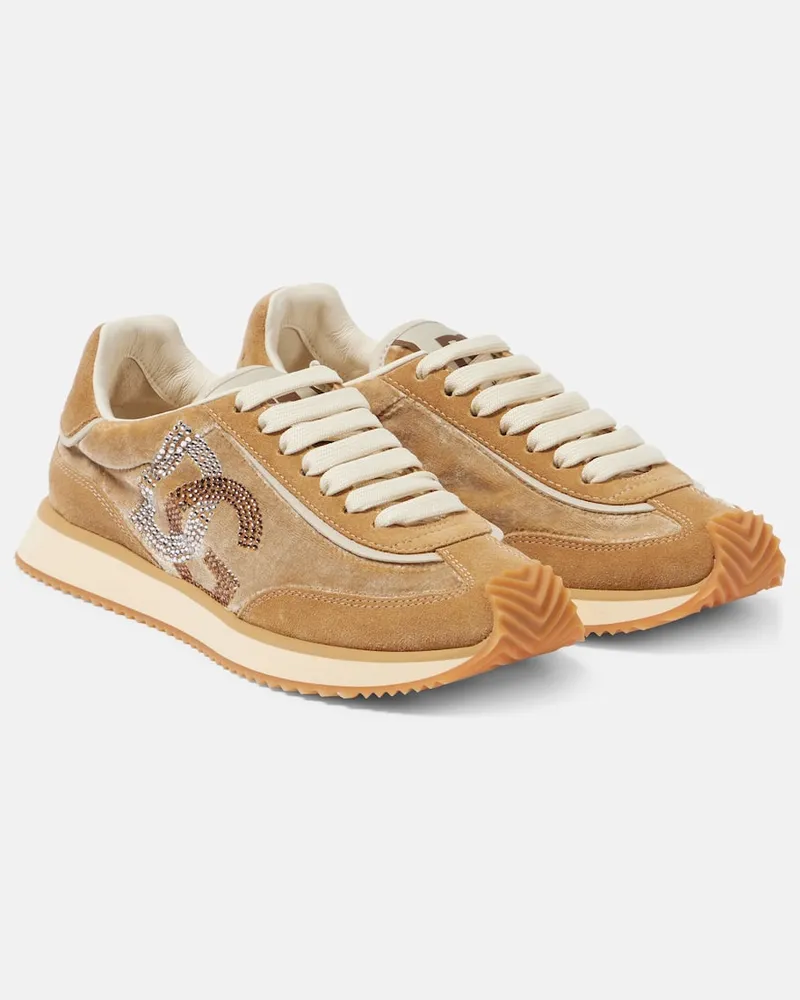 Dolce & Gabbana Sneakers DG con pelle Marrone