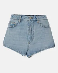 Dolce & Gabbana Shorts di jeans a vita alta Blu