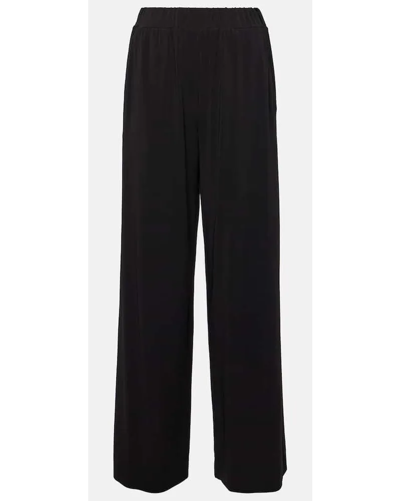 Max Mara Pantaloni a gamba larga Ring in crÃªpe Nero