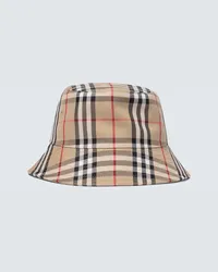 Burberry Cappello da pescatore Vintage Check Beige