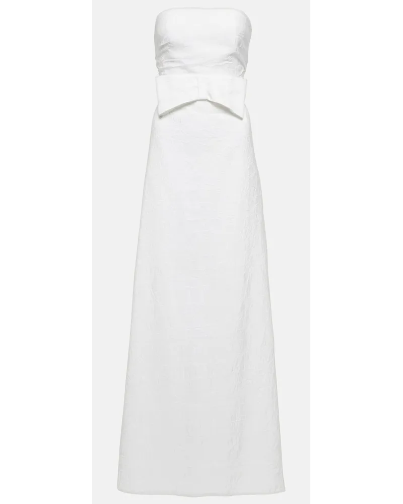 Max Mara Bridal - Abito lungo Pavento in taffetÃ Bianco