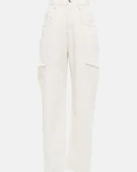 Maison Margiela Jeans regular a vita alta Bianco