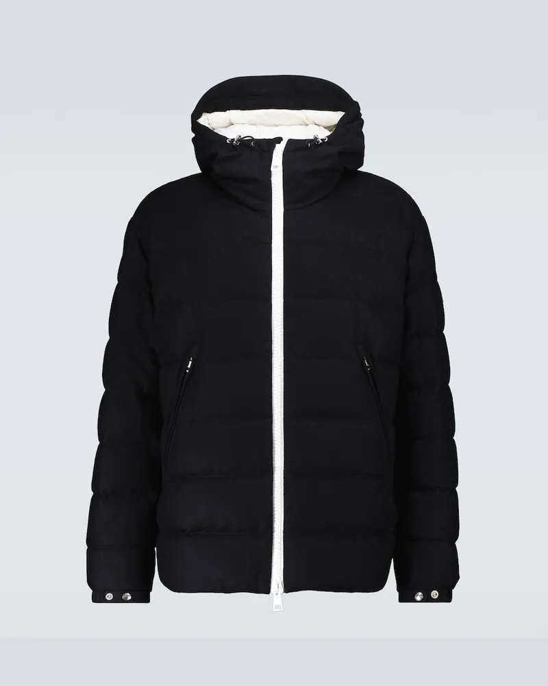 Moncler Giacca Vabb in lana Blu