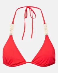 Melissa Odabash Top bikini Anguilla a triangolo Rosso