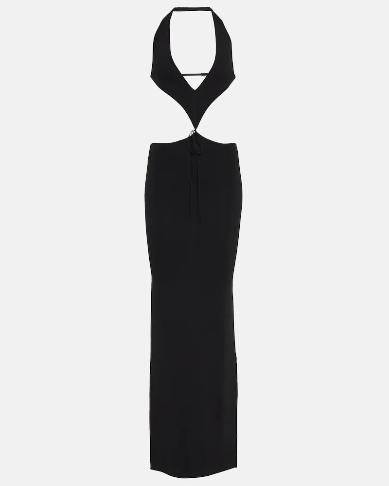 Aya Muse Abito lungo Tetra con cut-out Nero