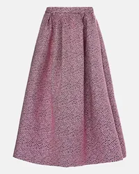 Dries van Noten Gonna midi Soni in lamé Rosa