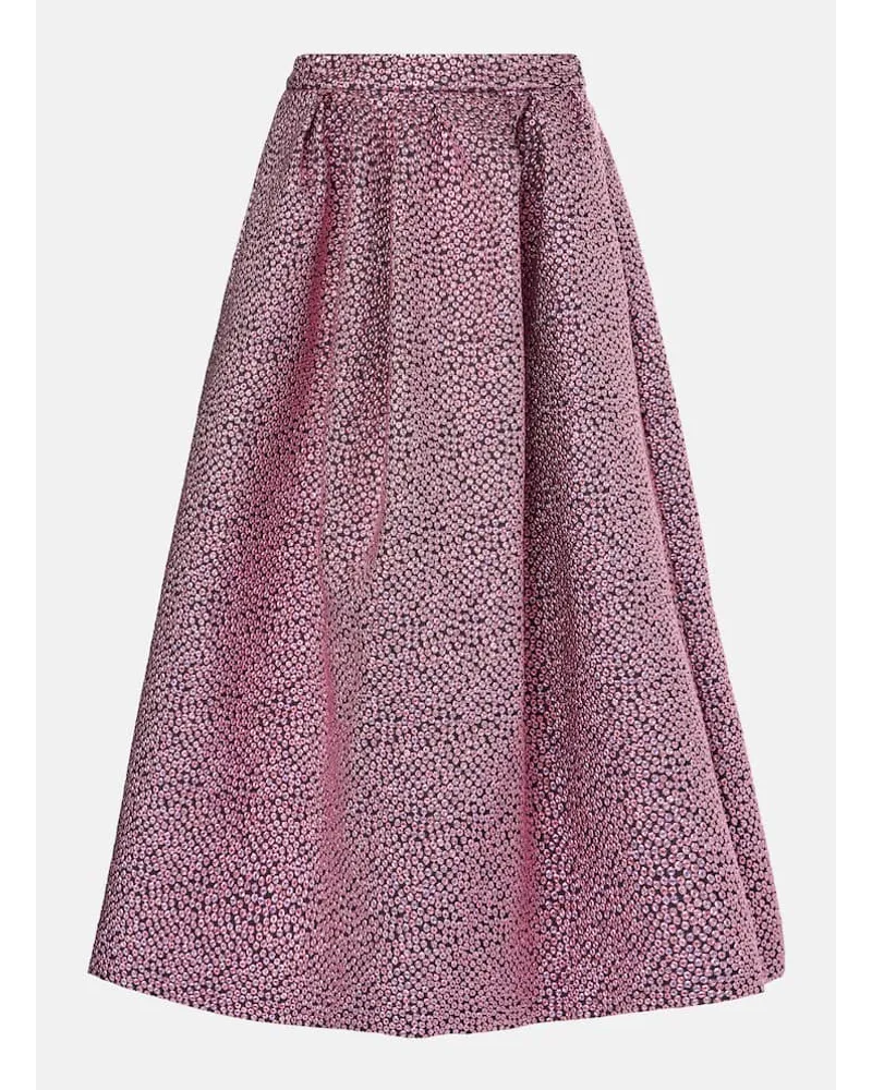 Dries van Noten Gonna midi Soni in lamÃ Rosa