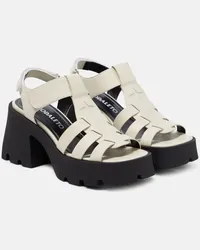 NODALETO Sandali Bulla Emma in pelle con plateau Bianco