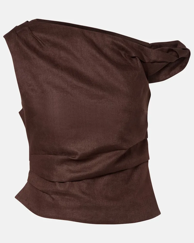 SIR Top in lino Marrone