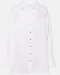 Heidi Klein Camicia White Bay in lino Bianco