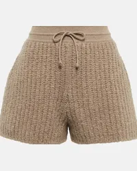 Loro Piana Shorts in cashmere Marrone