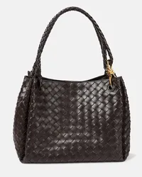 Bottega Veneta Borsa a spalla Parachute Large in pelle Marrone