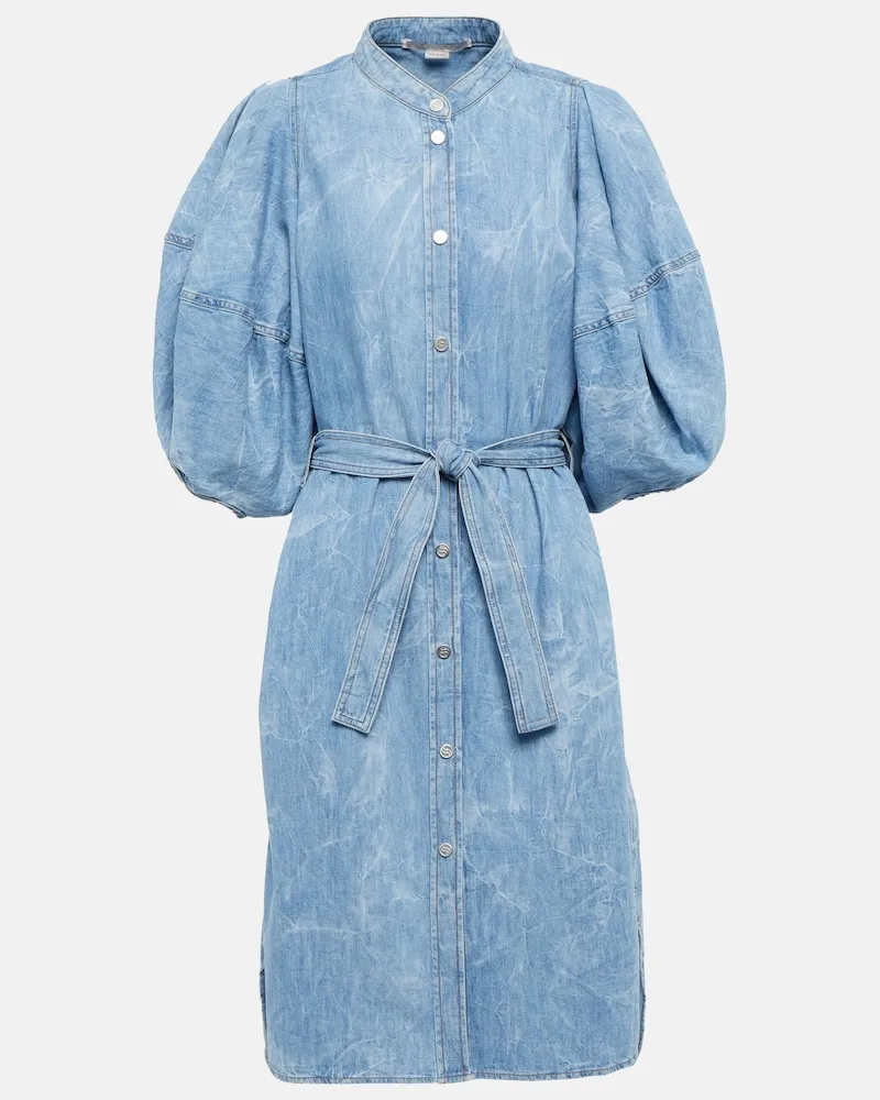Stella McCartney Abito chemisier in denim Blu