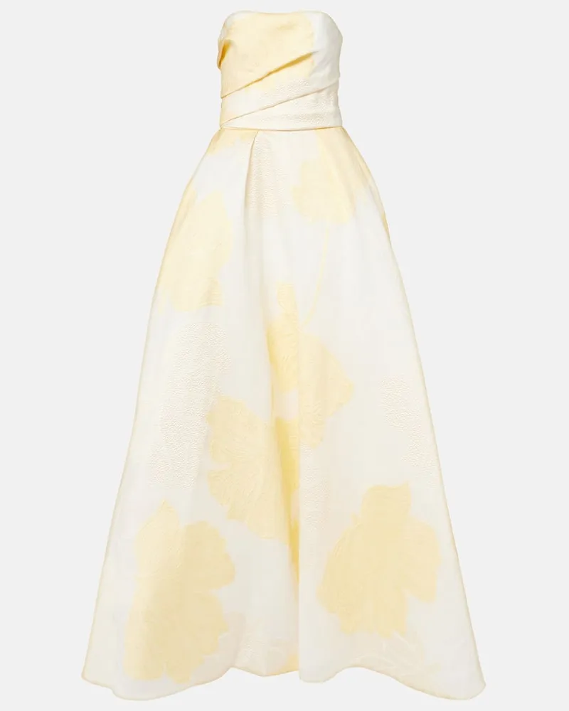 Monique Lhuillier Abito lungo First Delivery Giallo