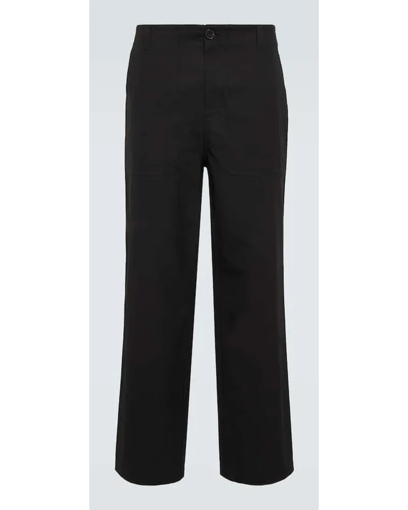 Frame Denim Pantaloni sportivi in cotone Nero