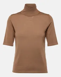 Max Mara Top in lana Marrone