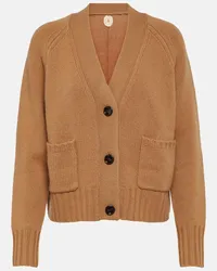 Jardin des Orangers Cardigan in lana e cashmere Marrone