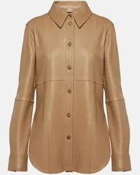 Totême Camicia in pelle Beige