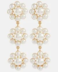 Jennifer Behr Bridal - Orecchini Olive con perle bijoux Beige