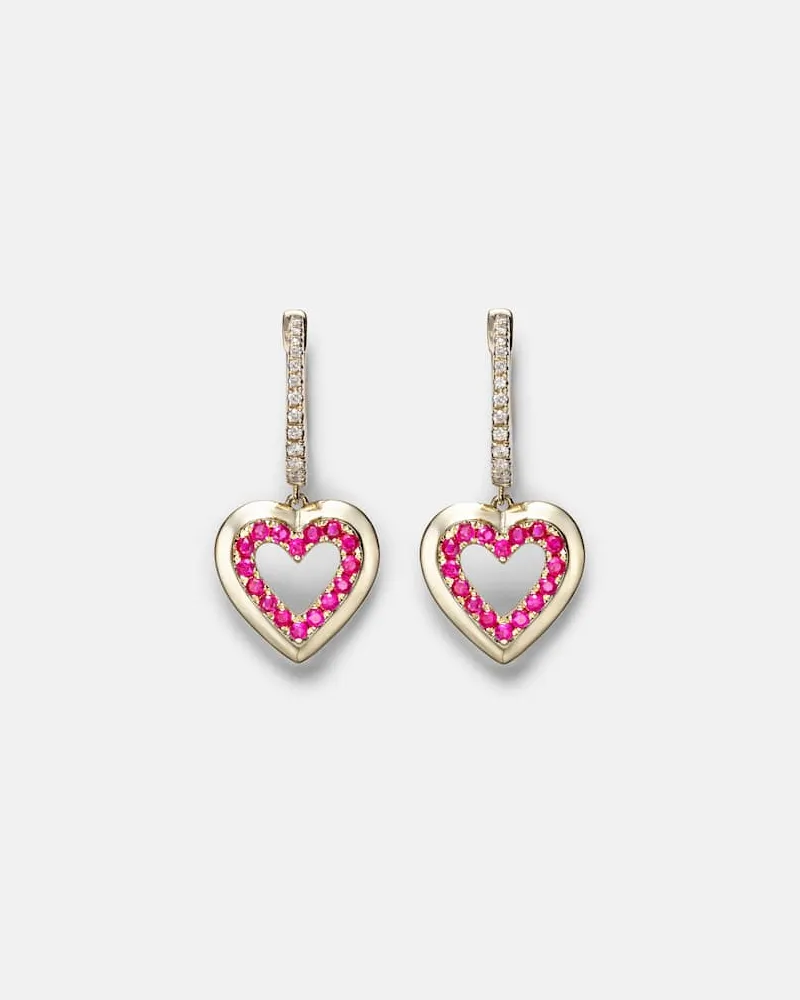 Roxanne First Orecchini in oro 14kt con diamanti e zaffiri Oro