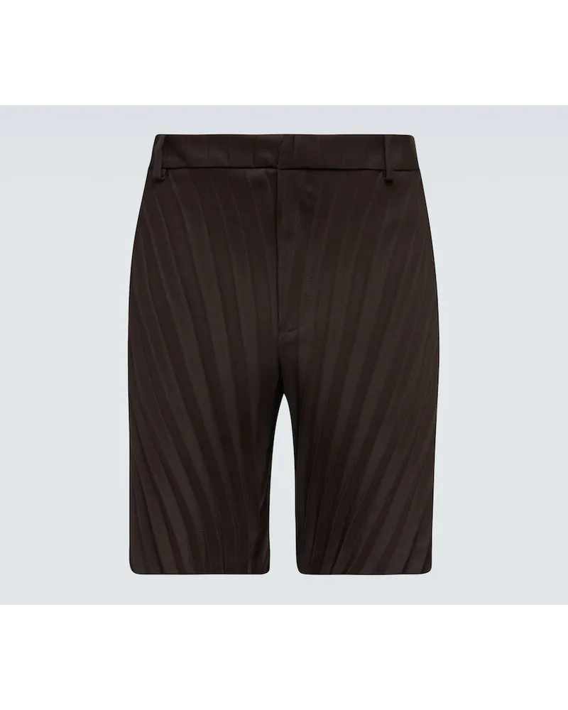 Valentino Garavani Shorts in jacquard a righe Nero
