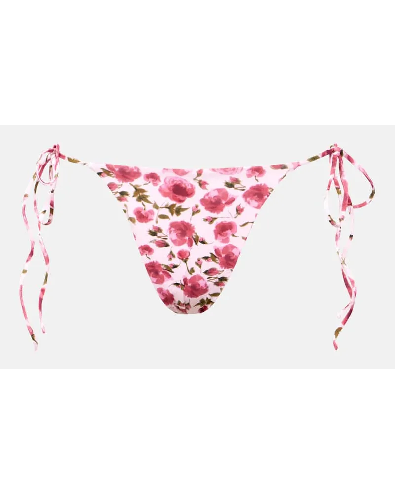Magda Butrym Slip bikini con stampa floreale Rosa