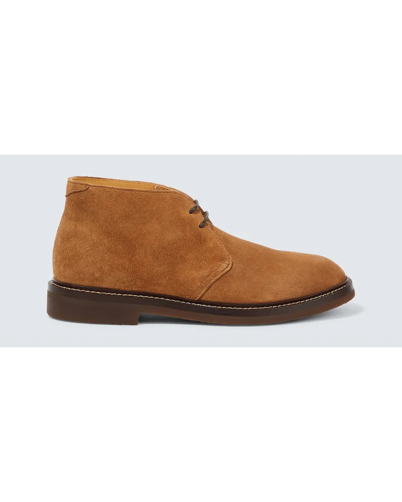 Brunello Cucinelli Stivaletti in suede Marrone