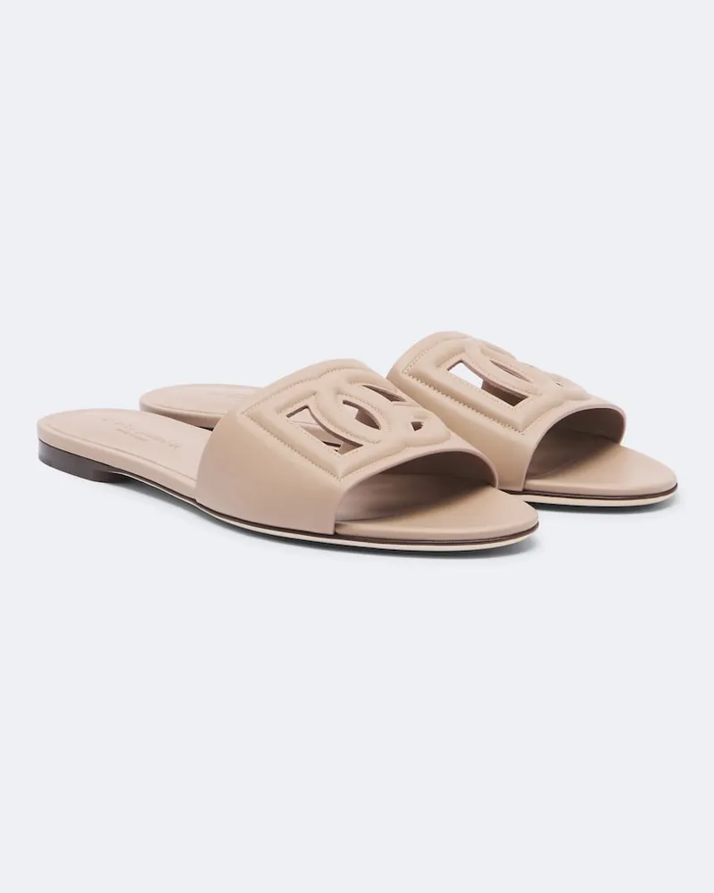 Dolce & Gabbana Sandali DG in pelle Rosa