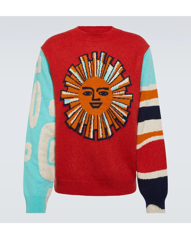 The Elder Statesman Pullover in jacquard di cashmere Multicolore