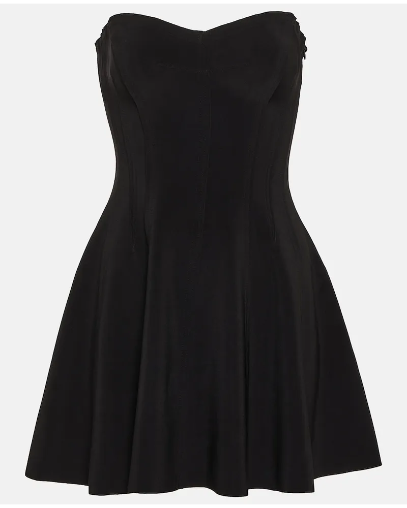 Norma Kamali Miniabito bustier Grace Nero