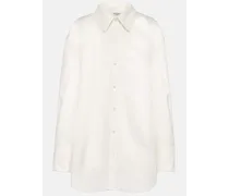 Camicia oversize in popeline di cotone