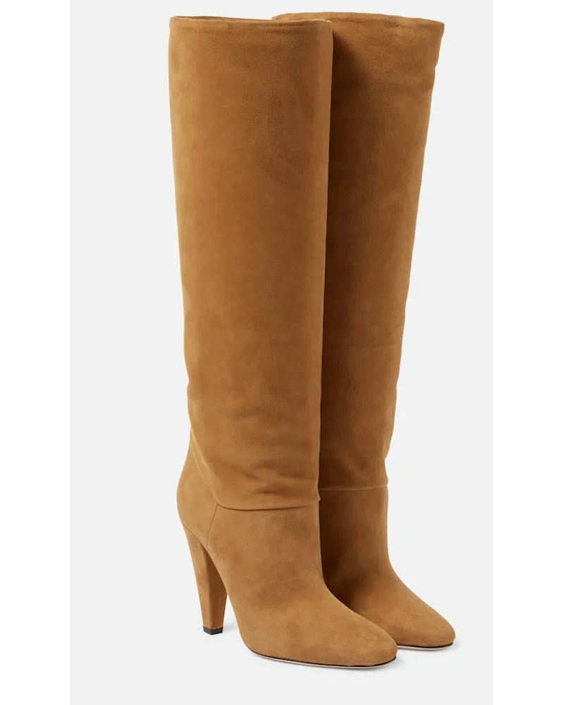 Paris Texas Stivali Olivia in suede Nero