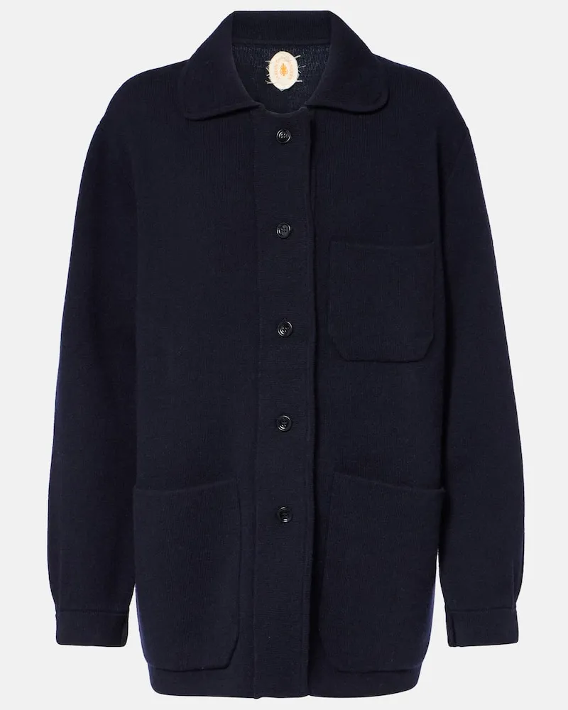 Jardin des Orangers Giacca in lana e cashmere Blu