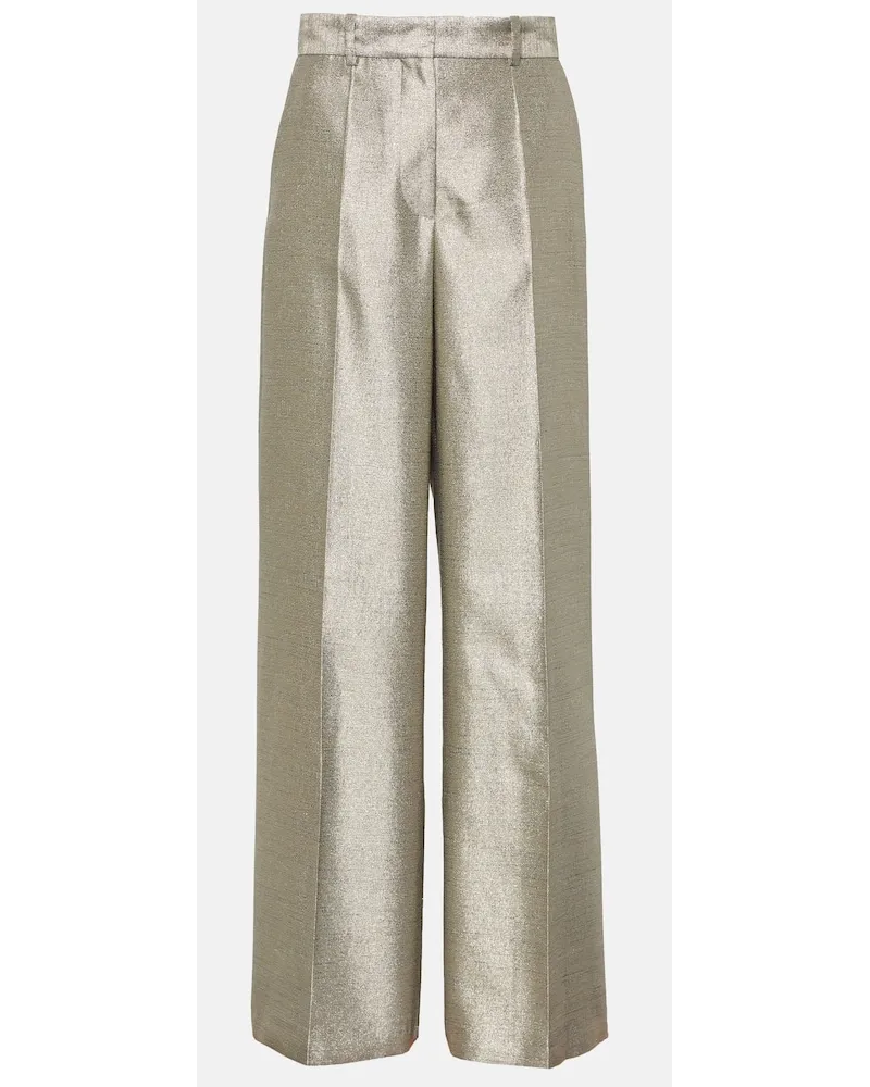 Joseph Pantaloni Alana a gamba larga Metallizzato
